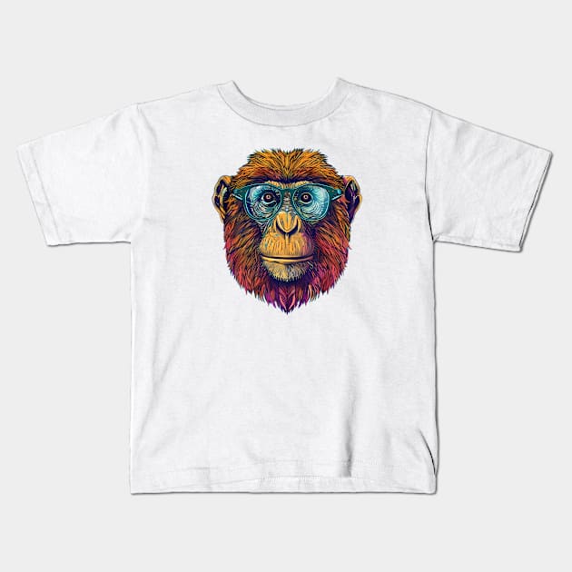 Gibbony Genius Kids T-Shirt by Carnets de Turig